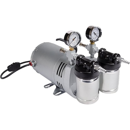 Gast Vacuum Pump, Rotary Vane, 1/4 HP, 26 In HG 0523-V4-G588NDX