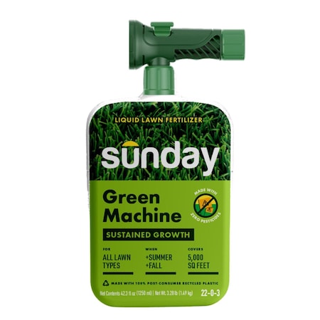 Sunday Green Machine All-Purpose Lawn Fertilizer For All Grasses 5000 sq ft RF4031