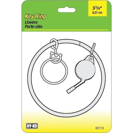 Hy-Ko Key Ring, Brass KC113