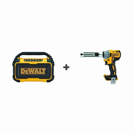 Dewalt Jobsite BT Speaker, 12.V, W/Cable Stripper DCR010/DCE151B
