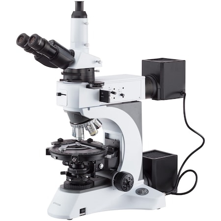 Amscope PZ620 Advanced Trinocular Compound Microscope 50X-2500X w/Dual Illumination Infinity-Corrected Pola PZ620TC-MG3