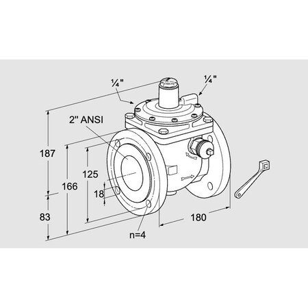 Honeywell Kromschroder 2in Flge Overpress Valve JSAV 50TA50/1-0 KS03151141