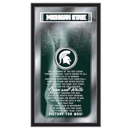 Holland Bar Stool Co Michigan State 26" x 15" Fight Song Mirror MFghtMichSt