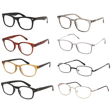 Diamond Visions 11-4055 Reading Glasses, Men's, Unisex, Women's, Metal/Plastic Frame, Assorted Frame 11/1/4054