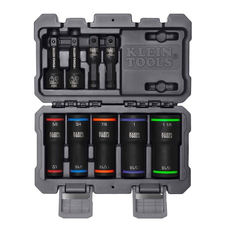 Klein Tools 2-in-1 Impact Flip Socket Set, 5-Piece 66055