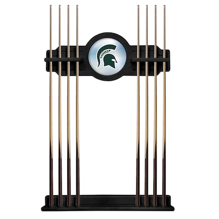 Holland Bar Stool Co Michigan State Cue Rack in Black Finish CueBKMichSt