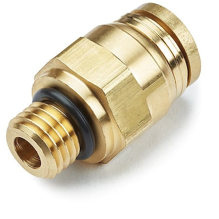 Parker Composite DOT Push-to-Connect Fitting, Brass, Silver 68PTC-4-MA22