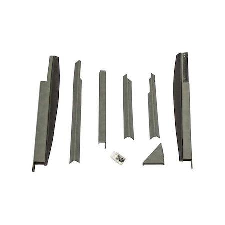 K&M Mfg Corner Post Kit for Case IH 71-89 Series Magnum Tractors Late Models Embassy Gray Vinyl 4188