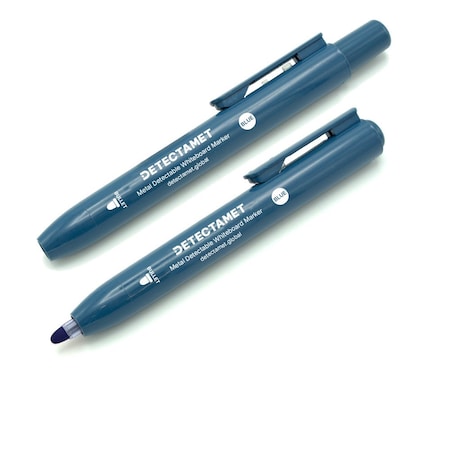 Detectamet Detectable Dry Erase Marker Set, Round Barrel, PK10 145-A05-P01-A07