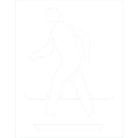 Lyle Pedestrian Walking Graphic, 42x54, Non-Reflective, None G-16584-NS_42x54