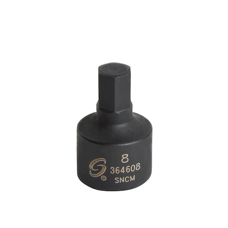 Sunex 3/8 in Drive 8Mm Stubby Impact Hex Driver  364608