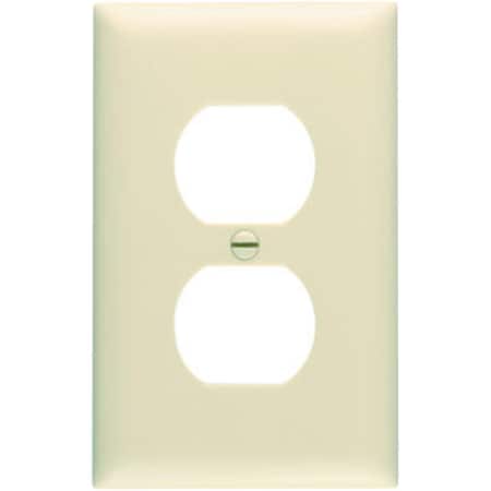 Nextgen TP8ICC100 1 Duplex Wall Plate, 1 Gang, Ivory NE601476