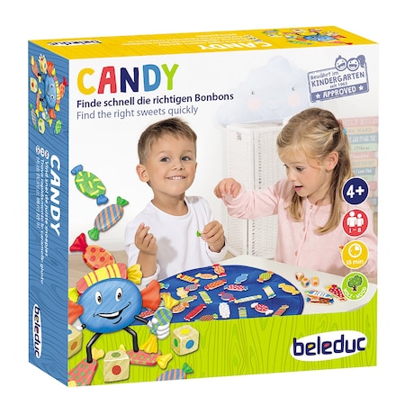 Beleduc Candy Game, Plywood, solid wood, cotton, Multi-color, 4+ Years B22461