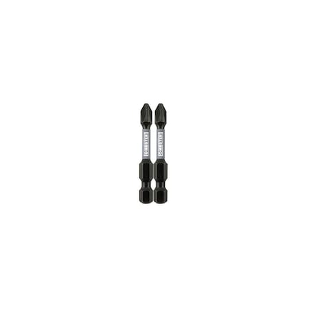 Master Mechanic Impact Power Bit, Phillips #2, 2 In - pair 255384