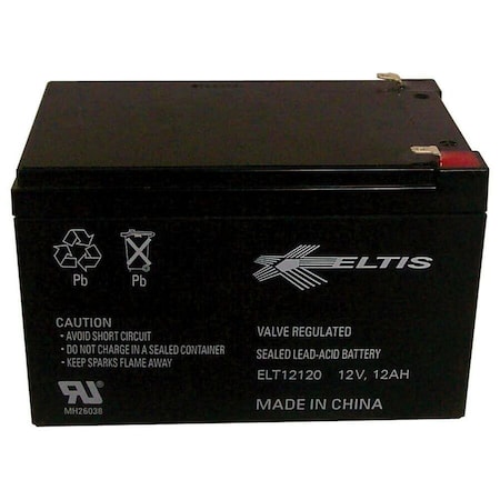 Altronix Lead Acid Battery- 12VDC/12Ah BT1212