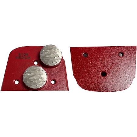 Vantage Product Diamond Grinding Disc for Lavina Grinders, 2 Round Segment, 08/10 Grit, Medium Bond M-LAV-2R0810-M