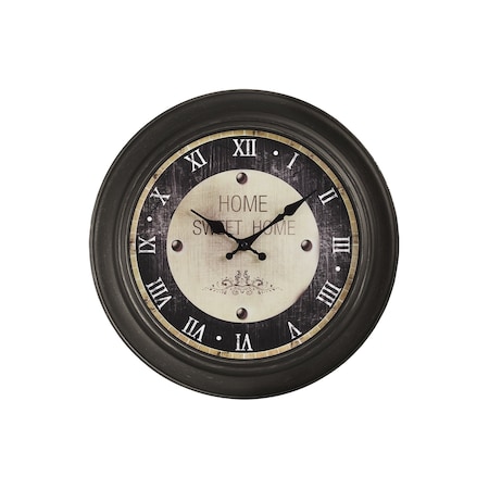 Monarch Specialties Clocks, 16'' Round, Wall Clock, Antique Brown, Transitional I 9083