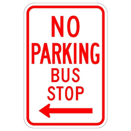 Sign Solutions Usa Parking Sign, 12 in W, Aluminum Sign, White DUS12DWT1218R7-7L