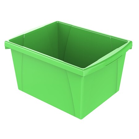 Storex Small Classroom Storage Bin, Green 61480U06C