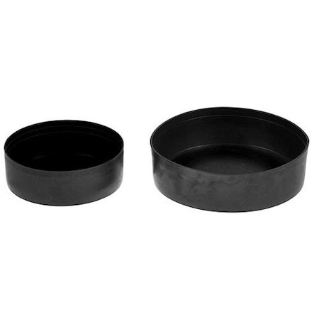 Ty-Flot Pipe Cap, Black, PK100 NPT24BK