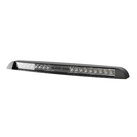 Black Oak Led Black Oak Low Profile Marine Bar, Spot, Black LP-BS