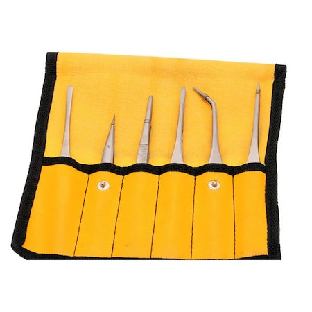 Aven Tweezer Set, Corrosion Resistant, 6 Piece 18472