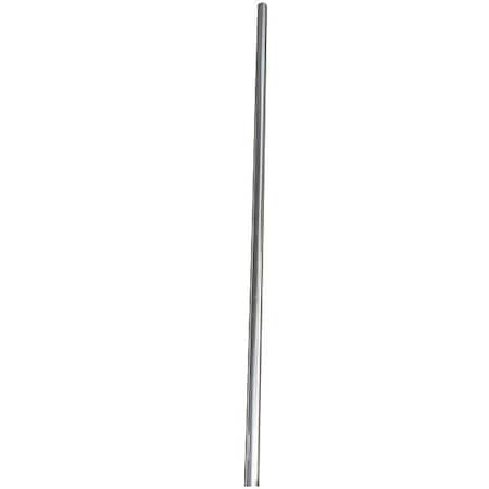Zoro Select Closet Pole, Steel, Chrome, 1 5/16 in dia. 859YE8