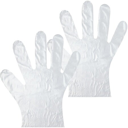 Hamiltonbuhl Disposable Gloves, Polyethylene, One Size, 50 PK XDGLG200