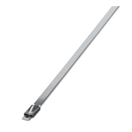 Phoenix Contact Cable Tie, 259 mm L, Silver, 304 Stainless Steel, 890 N Strength 3240809