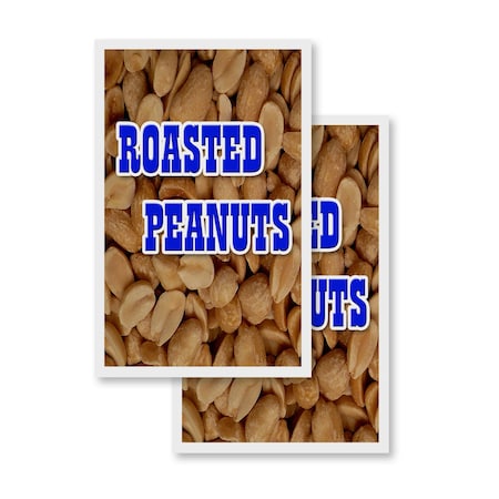 Signmission Roasted Peanuts, Vinyl Decals Only 24 Inch x 36 Inch, Vinyl Decal, 2PK DSB-2436-2PACK-Roasted Peanuts 1