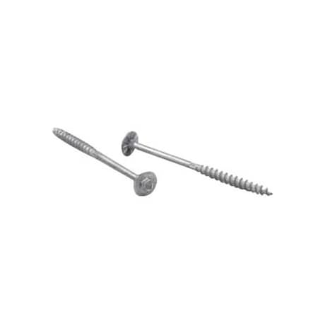 Simpson Strong-Tie Strong-Drive SDWH Series Screw, 10 in L, Serrated Thread, Large Washer Head, Hex Drive, 30PK SDWH271000GR30