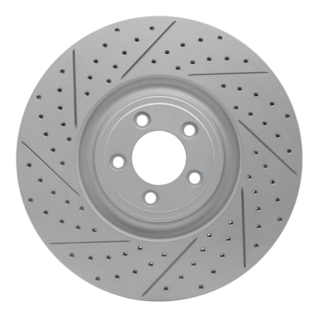 Dynamic Friction Co DFC Geoperformance Rotor - Drilled and Slotted 830-20026L