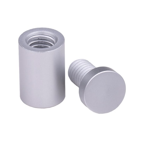 Beeline 4-Piece Economical Aluminum Standoff Kit, 3/4 in x 1 in, Textured Silver SPA751A
