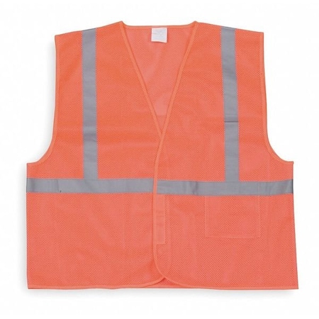 Condor High Visibility Vest Polyester 1 Hook-and-Loop XL Orange U 1YAD6