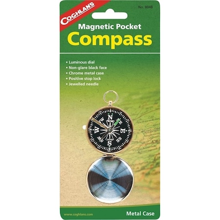 Coghlans Pocket Compass, Magnetic, Metal 8048