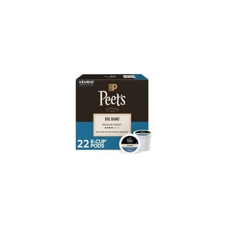 Peets Coffee Peet's Coffee K-Cup Big Bang Coffee, Compatible with Keurig Brewer, Medium, K-Cup, Big Bang, 4PK 5000363636