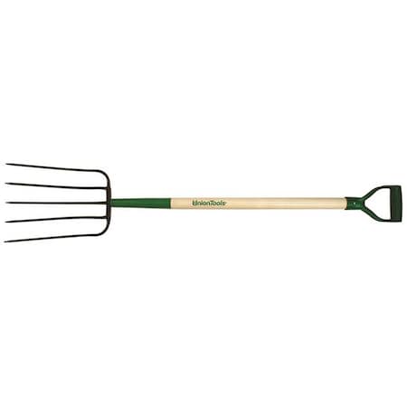Patioplus Tough Duty Compost Fork, 36 in. North American Ash D-Grip Handle PA3678986