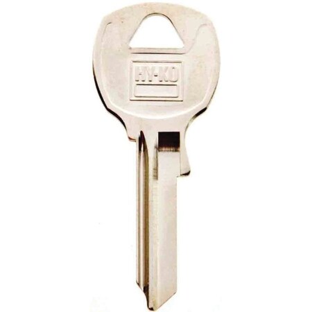 Hy-Ko Key Blank, Brass, Nickel, For: National Cabinet, House Locks and Padlocks 11010NA12