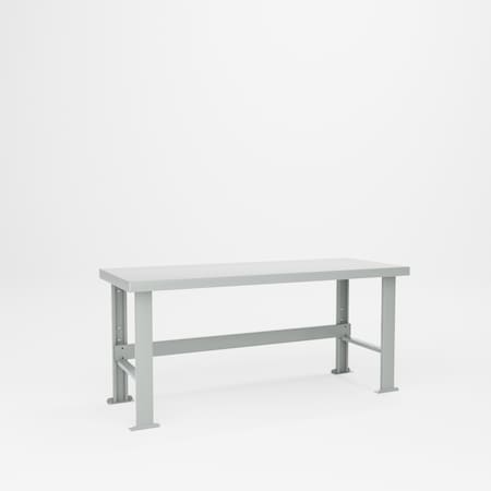 Pucel Steel Top Workbench, 72 in W x 34 in H x 28 in D, Gray F-2872-34