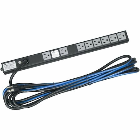 Middle Atlantic Power Strip, 8 Outlet(s) 5-15P, 10 ft. PD-815SC-NS