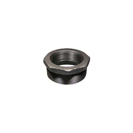 Southland Black Pipe Fitting, Hex Bushing, Malleable Iron Fitting, 2-1/2 x 2-In. 502493