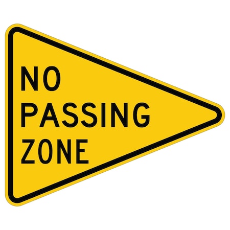Sign Solutions Usa Traffic Sign, 36 in Height, 48 in Width, Aluminum Sign, Isosceles Triangle DUS10DYE4836W14-3