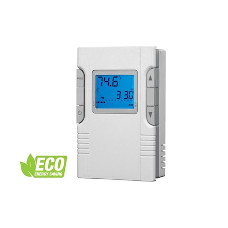 King Electric Thermostat Programmable Window Watcher 208/240V 16Amp Digital Stat W/ No Delay WRP230-B-ND