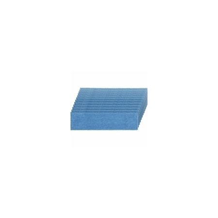 Rubbermaid Commercial Adaptable Flat Mop Microfiber Pad, 19.5in Length x 5.5in Depth, MicroFiber, Blue, 12PK 2132427