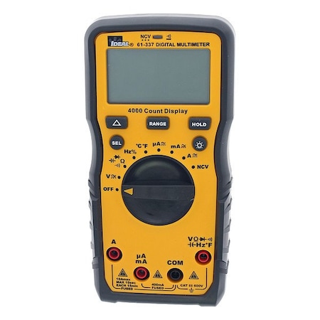 Ideal DigitalMultimeter, TRMS, 10A, 600VAC/DC 61-337