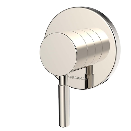 Speakman 3-Way Transfer Valve Trim, Round, Lever Handle, Polished Nickel CPT-1110-3-PN