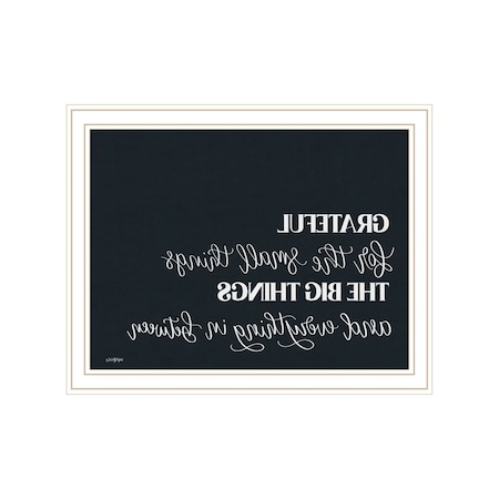 Homeroots Grateful For Everything White Framed Print Wall Art 529806