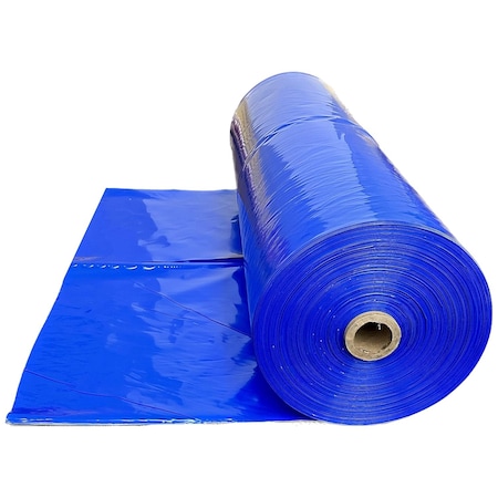 Farm Plastic Supply Polyethylene Plastic Shrink Wrap, 7 mil , Blue Boat Film, 20ftx100ft Z-BlueShrink-4019