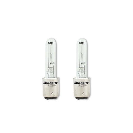 Bulbrite Double-Contact Bayonet Base BA15D Light Bulb, 40 Watt, Clear, 2PK 861346