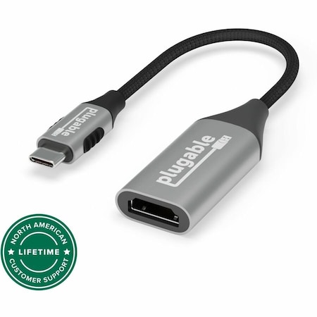 Plugable Technologies Plugable HDMI/USB-C Audio Video Adapter - 7680 x 4320 Supported USBC-HDMI8K